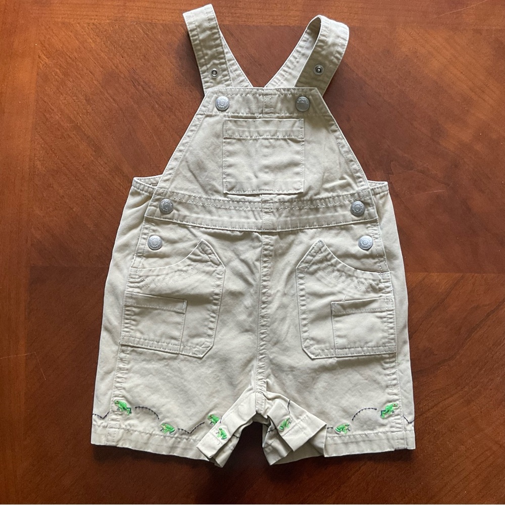GAP Tan and Green Overalls One Piece